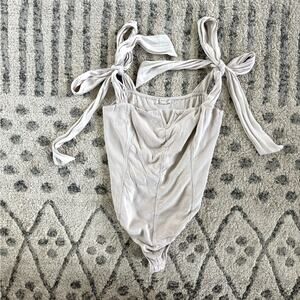 Free People tie top bodysuit